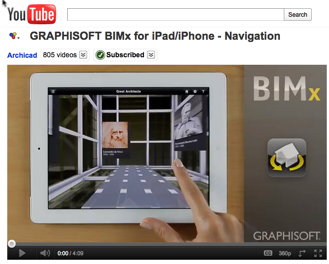 Graphisoft BIMx video on YouTube