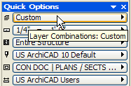 ArchiCAD Tutorial - Quick Options palette