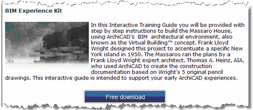 ArchiCAD Tutorial, BIM Experience Kit