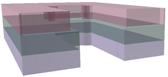 ArchiCAD, transparent view of zones in 3D.