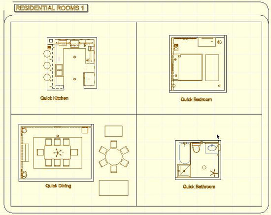 Typical Room Templates in ArchiCAD