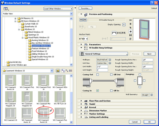 ArchiCAD Tutorial set up as many types of Favorites