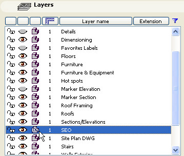 ArchiCAD Tutorial Layers palette by clicking on the Solid/Wireframe