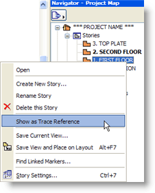 ArchiCAD Show as Trace Reference