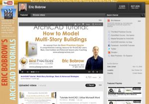 Eric Bobrow ArchiCAD Tutorials YouTube channel